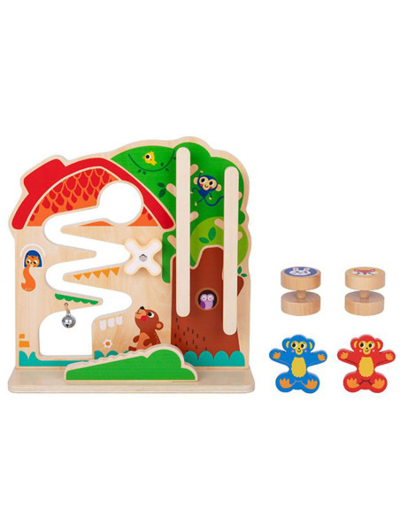 TOOKY TOY Drewniana Tablica Manipulacyjna Montessori