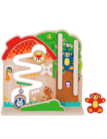 TOOKY TOY Drewniana Tablica Manipulacyjna Montessori