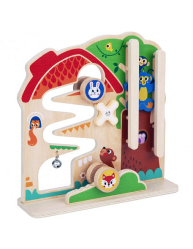 TOOKY TOY Drewniana Tablica Manipulacyjna Montessori