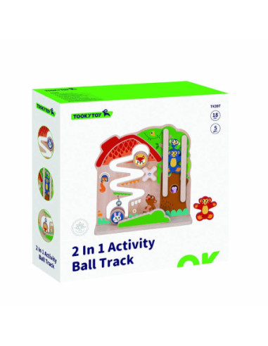 TOOKY TOY Drewniana Tablica Manipulacyjna Montessori