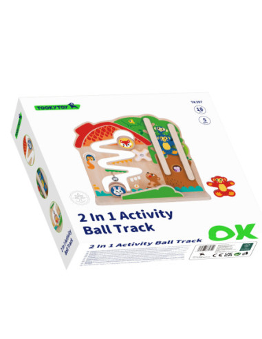 TOOKY TOY Drewniana Tablica Manipulacyjna Montessori