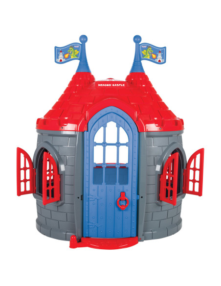 WOOPIE Domek Ogrodowy Zamek Dla Księżniczki i Rycerza Szary