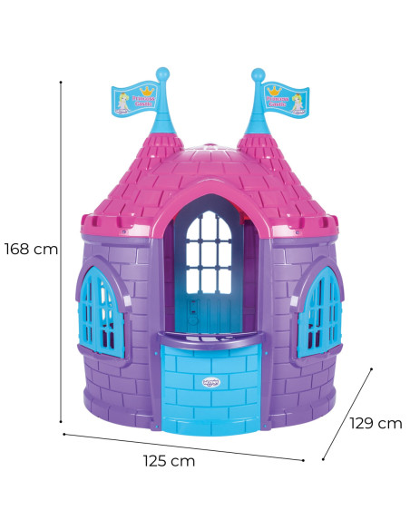 WOOPIE Domek Ogrodowy Zamek Dla Księżniczki i Rycerza Fioletowy