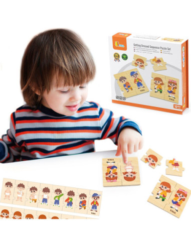 VIGA Układanka Edukacyjna Do Ubierania Puzzle