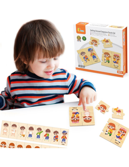 VIGA Układanka Edukacyjna Do Ubierania Puzzle