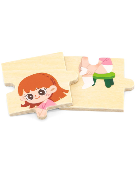 VIGA Układanka Edukacyjna Do Ubierania Puzzle