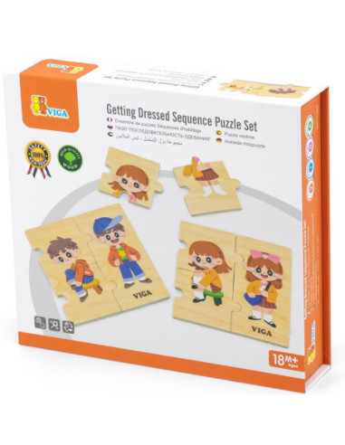 VIGA Układanka Edukacyjna Do Ubierania Puzzle