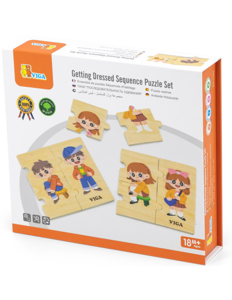 VIGA Układanka Edukacyjna Do Ubierania Puzzle
