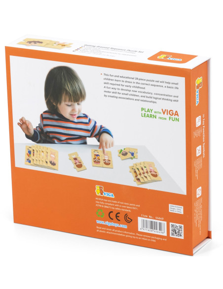 VIGA Układanka Edukacyjna Do Ubierania Puzzle