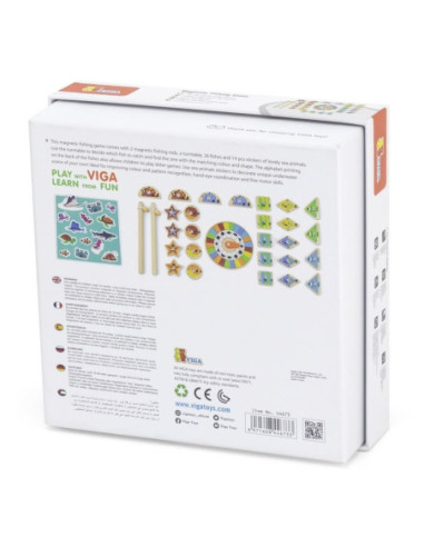 VIGA Gra Zestaw Magnetyczny Do Łowienia Rybek