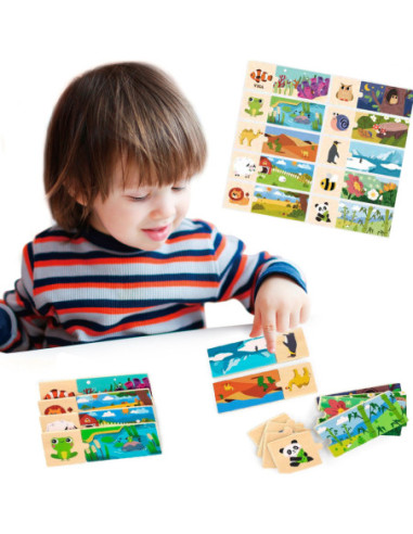 VIGA Puzzle Logiczne Ze Zwierzętami Układanka