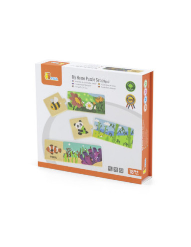 VIGA Puzzle Logiczne Ze Zwierzętami Układanka
