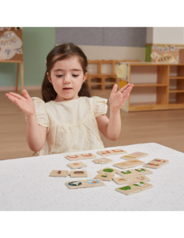 VIGA Drewniana Układanka Puzzle Przeciwieństwa