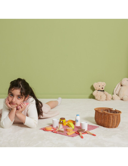 VIGA Drewniany Zestaw Piknikowy 30 el.