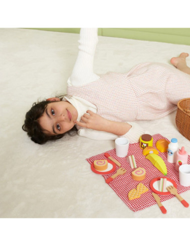 VIGA Drewniany Zestaw Piknikowy 30 el.