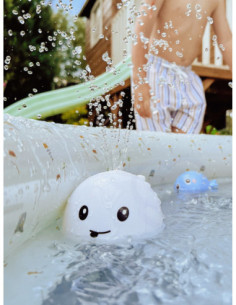 WOOPIE Zabawka do Kąpieli Wieloryb Tryskający Wodą Fontanna LED 2