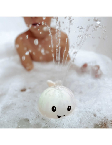 WOOPIE Zabawka do Kąpieli Wieloryb Tryskający Wodą Fontanna LED