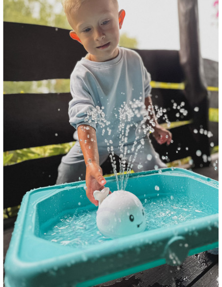 WOOPIE Zabawka do Kąpieli Wieloryb Tryskający Wodą Fontanna LED