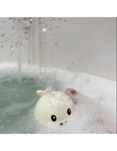 WOOPIE Zabawka do Kąpieli Wieloryb Tryskający Wodą Fontanna LED