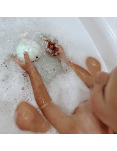 WOOPIE Zabawka do Kąpieli Wieloryb Tryskający Wodą Fontanna LED