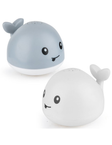 WOOPIE Zabawka do Kąpieli Wieloryb Tryskający Wodą Fontanna LED