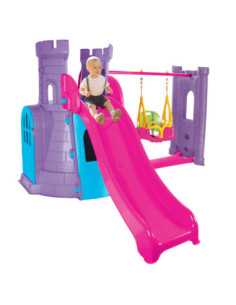 WOOPIE Playground Castle 3in1 Swing Slide 166 cm
