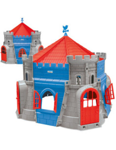 WOOPIE Huge Fortress Garden House Castle For Princess and Knight Gray