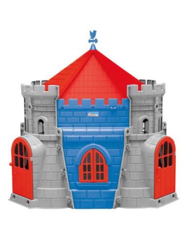 WOOPIE Ogromna Twierdza Domek Ogrodowy Zamek Dla Księżniczki i Rycerza Szary