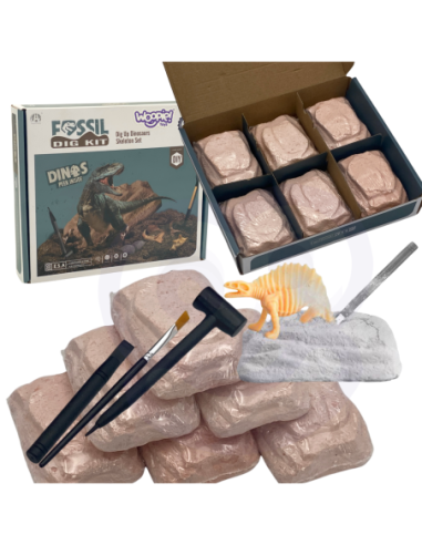 WOOPIE Wykopalisko 6w1 Dinozaur Szkielet Mały Archeolog