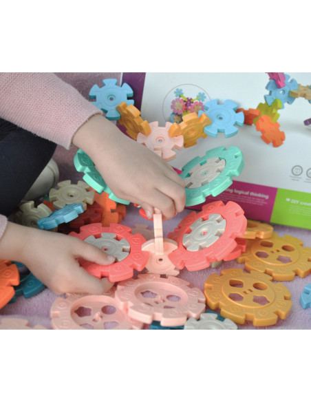 WOOPIE Klocki Konstrukcyjne Wafle Jeżyki 52 el.