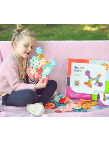 WOOPIE Klocki Konstrukcyjne Wafle Jeżyki 52 el.