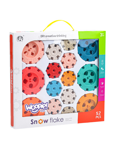 WOOPIE Klocki Konstrukcyjne Wafle Jeżyki 52 el.