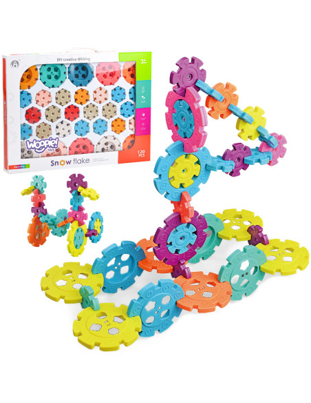 WOOPIE Klocki Konstrukcyjne Wafle Jeżyki 120 el.