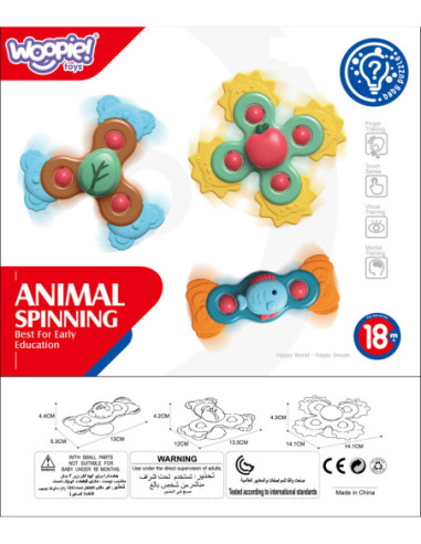 WOOPIE Spiner Zabawka Sensoryczna Edukacyjna 3w1