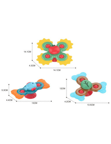 WOOPIE Spiner Zabawka Sensoryczna Edukacyjna 3w1