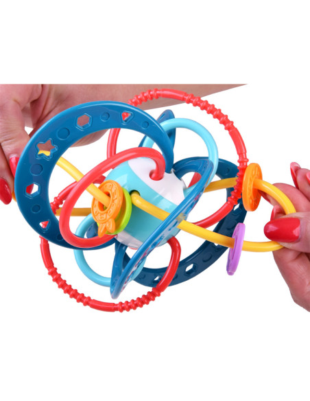 WOOPIE Zabawka Sensoryczna 2w1 Gryzak Grzechotka