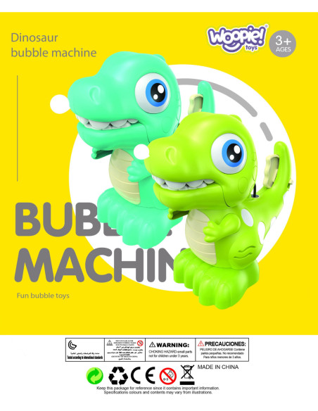 WOOPIE Maszyna Dinozaur do Robienia Baniek Mydlanych dla Dzieci
