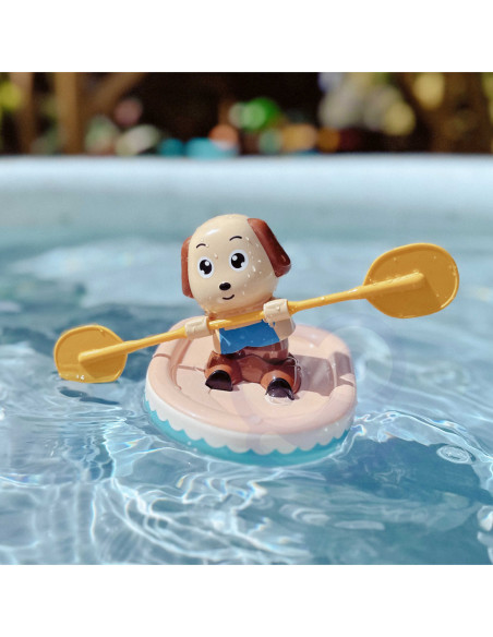 WOOPIE Zabawka do Kąpieli Nakręcany Wiosłujący Piesek Ponton