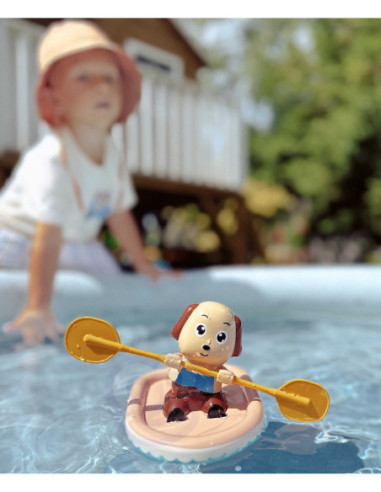 WOOPIE Zabawka do Kąpieli Nakręcany Wiosłujący Piesek Ponton