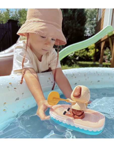 WOOPIE Zabawka do Kąpieli Nakręcany Wiosłujący Piesek Ponton