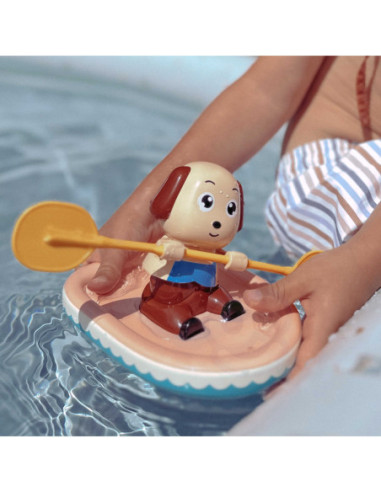 WOOPIE Zabawka do Kąpieli Nakręcany Wiosłujący Piesek Ponton