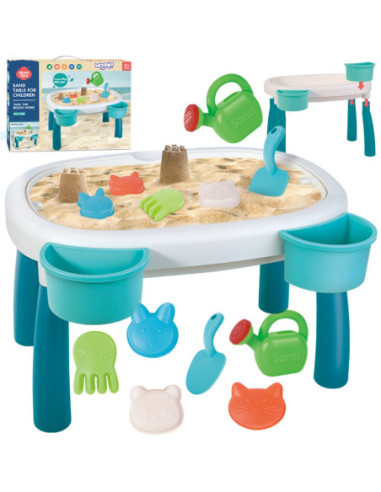 WOOPIE Stolik Wodny do Piasku Ośmiornica Piaskownica 13 akc.