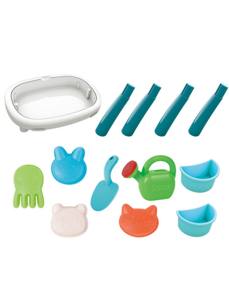 WOOPIE Stolik Wodny do Piasku Ośmiornica Piaskownica 13 akc.