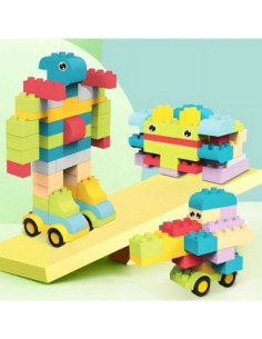 WOOPIE Klocki Konstrukcyjne 3D Sześciany 86 el. 2