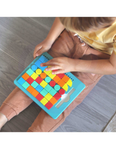 WOOPIE Układanka Magnetyczna Konstrukcyjna Tablica 112 el.