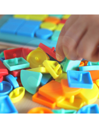 WOOPIE Układanka Magnetyczna Konstrukcyjna Tablica 112 el.