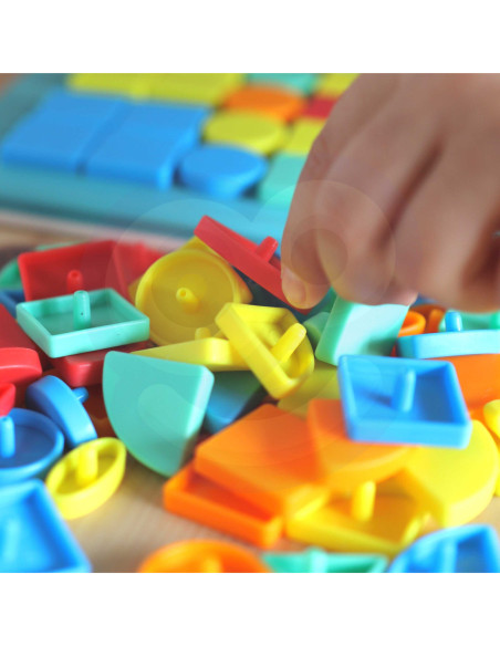 WOOPIE Układanka Magnetyczna Konstrukcyjna Tablica 112 el.