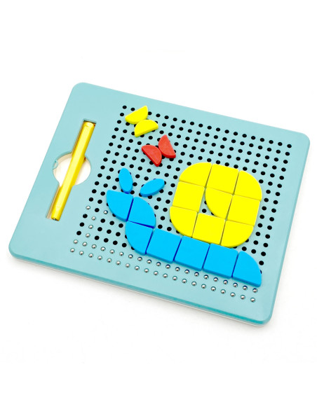 WOOPIE Układanka Magnetyczna Konstrukcyjna Tablica 112 el.