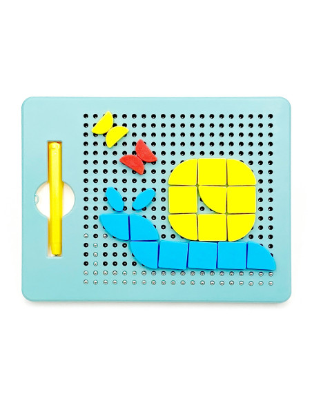 WOOPIE Układanka Magnetyczna Konstrukcyjna Tablica 112 el.