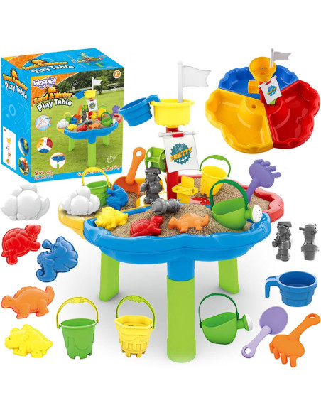 WOOPIE Stolik Wodny Piaskownica 3w1 Statek Piracki 13 el.
